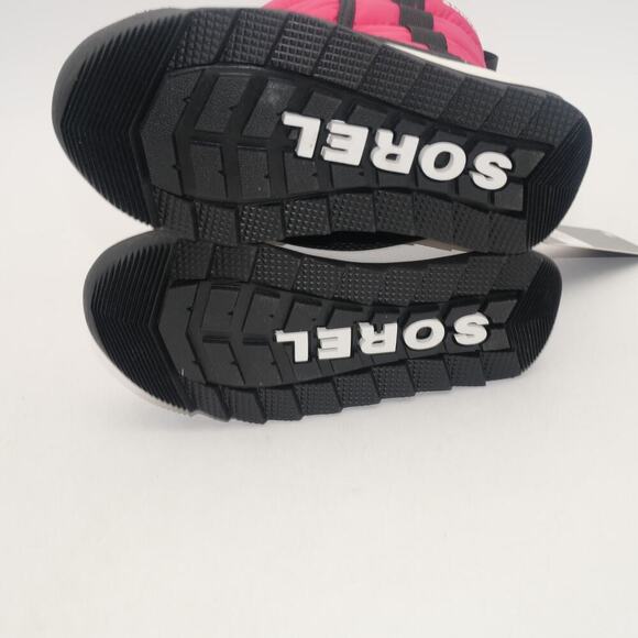 NEW Sorel Whitney II Puffy Waterproof Boots Youth Kids Size 7 Pink Black - Picture 6 of 9